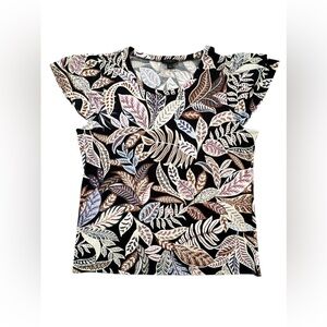 Ann Taylor Factory Women's Flutter Sleeve Shirt Size Medium New Without Tags New